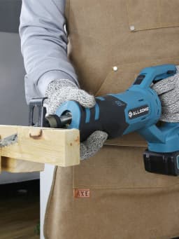 Allsome 21v Cordless Reciprocating Saw with 3 Saw Blades Wood/Metal/PVC Pile Cutting Electric Saw