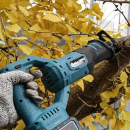 Allsome 21v Cordless Reciprocating Saw with 3 Saw Blades Wood/Metal/PVC Pile Cutting Electric Saw