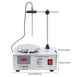 Magnetic Stirrer 2000ML Hotplate Mixer 2000 RPM Lab Heating Plate Stirrers with Digital Temperature Display Including Stir Bar