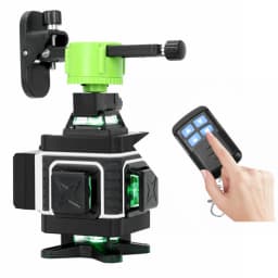 KaiTian Laser Level Self Leveling 360 Bracket Green Beam 4D 16 Line Cross Lazer Tools Lithium Battery Nivel Laser Level Receiver