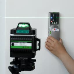 KaiTian Laser Level Self Leveling 360 Bracket Green Beam 4D 16 Line Cross Lazer Tools Lithium Battery Nivel Laser Level Receiver