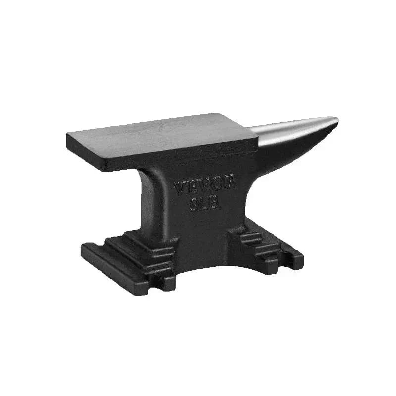 SucceBuy Single Horn Anvil Cast Steel Anvil High Hardness Rugged Round Horn Anvil Blacksmith Compact Design and Stable Base