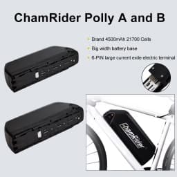 Downtube Battery Polly A Chamrider 48V Ebike Battery 21700 Cell Electric Bicycle Battery 22.5AH 50A BMS 500W 1000W