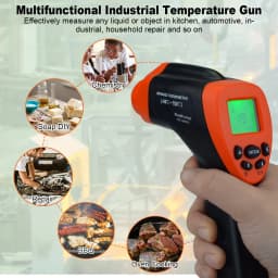 Infrared IR Thermometer, Infrared Pyrometer Laser Temperature Meter Industrial Temperature Gun Measure Temp -50°C ~ 700°C