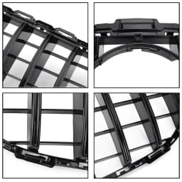 Artudatech 2015-2018 for Benz C class W205 C250 C300 C43 GTR Style Front Bumper Grill Replacement Grille Generic