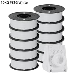 22LBS PLA PETG Filament 1.75mm Dimensional Accuracy+/-0.03mm Black White Grey Multicolor 3D Printer Materials for FDM 3D Printer