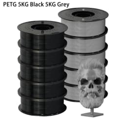 22LBS PLA PETG Filament 1.75mm Dimensional Accuracy+/-0.03mm Black White Grey Multicolor 3D Printer Materials for FDM 3D Printer