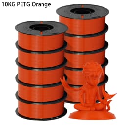 22LBS PLA PETG Filament 1.75mm Dimensional Accuracy+/-0.03mm Black White Grey Multicolor 3D Printer Materials for FDM 3D Printer
