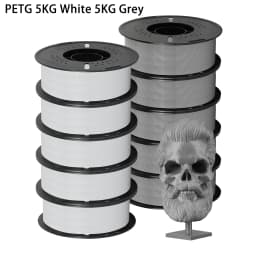 22LBS PLA PETG Filament 1.75mm Dimensional Accuracy+/-0.03mm Black White Grey Multicolor 3D Printer Materials for FDM 3D Printer