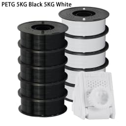 22LBS PLA PETG Filament 1.75mm Dimensional Accuracy+/-0.03mm Black White Grey Multicolor 3D Printer Materials for FDM 3D Printer