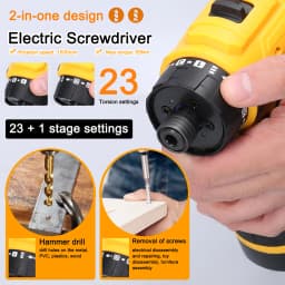 16.8V Electric Screwdriver Brushless Motor 1500rpm 55Nm Torque Electric Drill Rechargeable Screwdriver DIY Repairing Power Tool