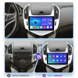 2Din Carplay Android Auto Radio For Chevrolet Cruze J300 J308 2012-2015 Car Multimedia GPS 4G autoradio RDS 4G-LET SWC NO DVD