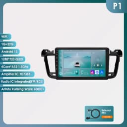 Hizpo Car Intelligent Systems Radio For Peugeot 508 508SW 2011 - 2018 Wireless CarPlay Android Auto Multimedia No 2 DIN 2din DVD