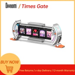 Divoom Times Gate Pixel Art Setup Clock With Smart App Control RGB LED Display Home Desktop Decor Birthday Gift Pixel 컴퓨터 스피커