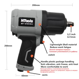 1800 NM Air Pneumatic Wrench Tool Spanner Power Tools Tire Remoual Torque Impact Sleeves Spanners Air Tools
