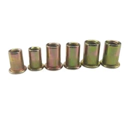 ALLSOME 300pcs Head Rivet Nuts Set M3 M4 M5 M6 M8 M10 Nuts Insert Reveting Multi Size Rivet Nuts Collocation with BOX HT2599