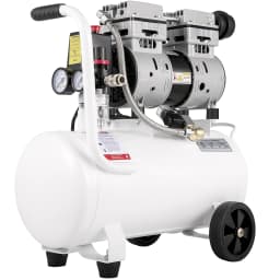 SucceBuy 9L/25L Air Compressor with Pure Copper Motor 550W/750W Oil-free Air Pump For Home Repair Tire Inflation Whisper Compressor