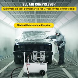SucceBuy 9L/25L Air Compressor with Pure Copper Motor 550W/750W Oil-free Air Pump For Home Repair Tire Inflation Whisper Compressor