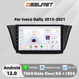 9"4G Carplay Android 12 Autoradio for Iveco Daily 2013-2021 Mutimedia Video player 7862 GPS navi Stereo 2din Touch screen Audio