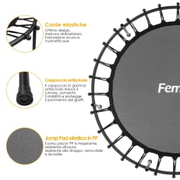 Trampoline for Children, Ø 140cm Mini Toddler Trampoline with Safety Net,Built-in Zipper, Round Trampoline Indoor and Outdoor