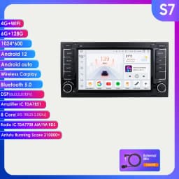 7"Android Auto Car radio for Volkswagen VW Touareg 2004-2011 Transporter Multimedia player 4G Carplay 2din 7862 Autoradio Screen