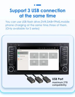 7"Android Auto Car radio for Volkswagen VW Touareg 2004-2011 Transporter Multimedia player 4G Carplay 2din 7862 Autoradio Screen