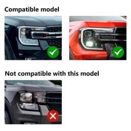 Headlights Head Lights Cover For Ford Ranger Raptor 2023 2024 Next Gen Accessories Car Styling