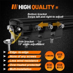 CO LIGHT LED Light Bar 52 Inch 60,000LM DRL Spot Flood Combo Beam Driving Off Road Fog Work for Truck Pickup ATV UTV SUV 12V 24V