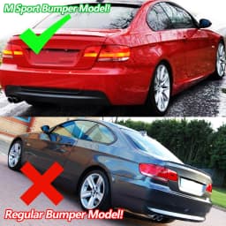 Rear Bumper Lip Diffuser for BMW 3Series E92 E93 330I M Sport Bumper Rear Bumper Diffuser Lip Shiny Black Bodykits
