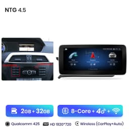 Junsun KSW Qualcomm 665 CarPlay For Apple Car Radio Multimedia For Mercedes-Benz C Class W204 S205 C204 2007-2018 4G WiFi Stereo