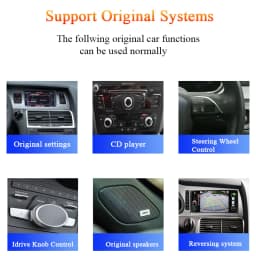 Bonroad Car Android CarPlay Multimedia Player For Audi Q7 4L 2005-2015 MMI 2G 3G Bluetooth GPS Navigation Radio Stereo Screen