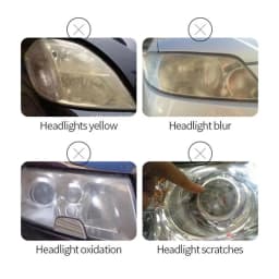 2PCS 800ML Headlight Recovery Liquid Polishing Car Headlights Cleaner Headlight Polish Liquid Polymer Cleaning Headlights