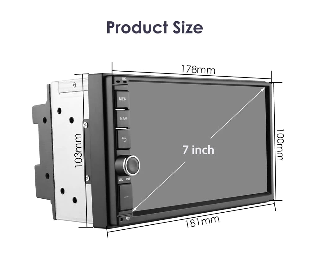 1 Din 7inch Universal Android Car Radio For VW Nissan Hyundai toyota CR-V Kia Car Multimedia Player GPS WiFi Carplay No DVD