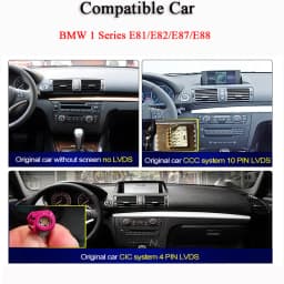 Wireless Carplay Android Auto Car Radio Multimedia Player For BMW 1Series E81 E82 E87 E88 Head Unit Touch Screen Rear Camera GPS