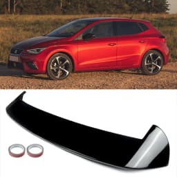 For SEAT Ibiza 'Cupra Look' 5dr MK5 6F Gloss Black Rear Roof Spoiler ABS 2017-22