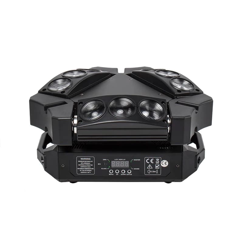 Mini LED 8X6W/9x10W Spider Light RGBW DMX512 Spider Moving Head Beam Light Used In DJ Disco Bar KTV Stage Lighting SHEHDS
