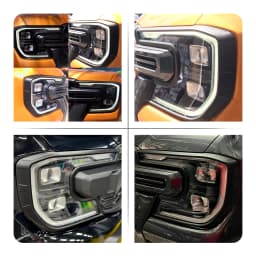 Front Headlight Cover Head Lights Cover For Ford Ranger Raptor Next Gen2023  2024 model Wildtrak XLT Sport Car Accessories