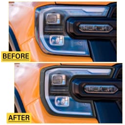 Front Headlight Cover Head Lights Cover For Ford Ranger Raptor Next Gen2023  2024 model Wildtrak XLT Sport Car Accessories