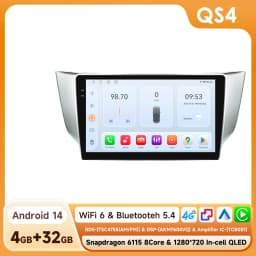 Hizpo 9" Android Car Radio For Lexus RX300 RX330 RX350 RX400H 2003-2009 Auto Stereo Multimedia Player GPS Navigation Carplay DSP