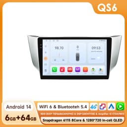 Hizpo 9" Android Car Radio For Lexus RX300 RX330 RX350 RX400H 2003-2009 Auto Stereo Multimedia Player GPS Navigation Carplay DSP