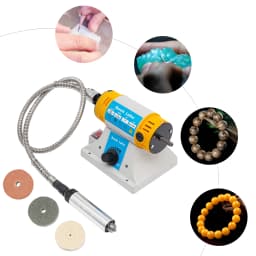 220V Multi-Function Benchtop Polisher Grinder, Bench Buffer Polishing Machine, Jewelry Polisher