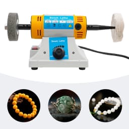 220V Multi-Function Benchtop Polisher Grinder, Bench Buffer Polishing Machine, Jewelry Polisher