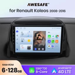 AWESAFE PX9 Plus Car Radio For Renault Koleos 2008 - 2016 wireless CarPlay Android Auto No 2 din 2din DVD