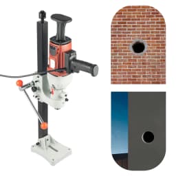 2200W 1200RPM Diamond Core Drilling Machine oncrete Drill Rig Stand Industrial Electric Core Drilling Machine Wet and Dry Use