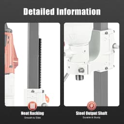 2200W 1200RPM Diamond Core Drilling Machine oncrete Drill Rig Stand Industrial Electric Core Drilling Machine Wet and Dry Use
