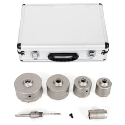 6Pcs Concrete Drill Bits Set Hole Saw Cutter Core Drill Bit Includes 40/68/80/100/120 mm for Concrete Cement Stone Wall SDS-Plus