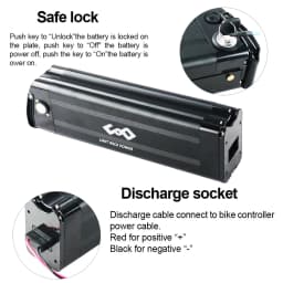 EU Stock 36V Ebike Battery Silver Fish 17.5AH 13Ah Lithium 18650 Cells Pack for Electric Bicycle 200W 350W 500W Hub Motor Kit 5-7 Days