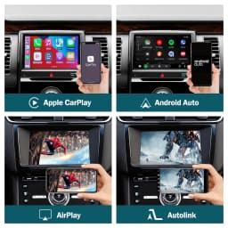 Wireless CarPlay for Ford Flex Taurus with Android Auto Interface Mirror Link AirPlay Car Play Functions support Reverse Camera
