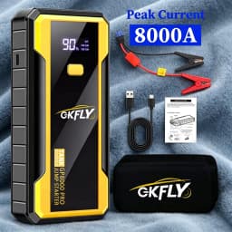 GKFLY 4000A Car Jump Starter Portable Power Bank 2000A Car Battery Booster 12V Auxiliary Starting Device for Diesel
