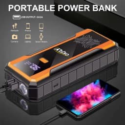 GKFLY 4000A Car Jump Starter Portable Power Bank 2000A Car Battery Booster 12V Auxiliary Starting Device for Diesel
